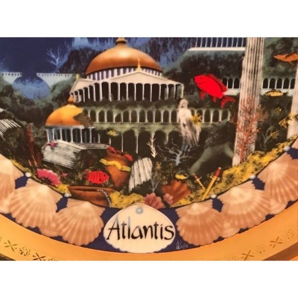 1982 Atlantis Collectible Plate Lands of Fable Ghent Collection 9" - Picture 4 of 6